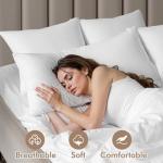 MIULEE 14x36 Inch Premium Lumbar Throw Pillow for Bed Sofa Couch Virgin Microfiber with 100% Cotton Cover Decorative Throw Pillow Insert Stuffer Form