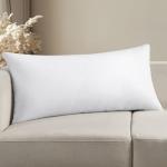 MIULEE 14x36 Inch Premium Lumbar Throw Pillow for Bed Sofa Couch Virgin Microfiber with 100% Cotton Cover Decorative Throw Pillow Insert Stuffer Form