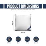 Utopia Bedding Throw Pillow Inserts (Pack of 2, White), 18 x 18 Inches Decorative Indoor Pillows for Sofa, Bed, Couch, Cushion Sham Stuffer