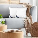 Utopia Bedding Throw Pillow Inserts (Pack of 2, White), 18 x 18 Inches Decorative Indoor Pillows for Sofa, Bed, Couch, Cushion Sham Stuffer