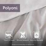 Madison Park Serene Faux Silk Comforter Set - Floral Embroidery Design, All Season Bedding Set, Matching Bed Skirt, Decorative Pillows, Purple King(104"x92") 7 Piece