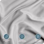 Bare Home Bedding Duvet Cover Queen Size - Premium 1800 Super Soft Collection - Lightweight, Cooling - Soft Breathable Bedding Duvet Cover (Queen, Light Grey)