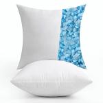 MIULEE 18x18 Pillow Inserts Set of 2-Decorative Shredded Memory Foam Cooling Throw Pillows-Adjustable Premium Square Wedding Pillow Stuffer Form for Couch Bed Cushion