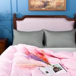 NTBAY Egyptian Cotton Queen Pillowcases - Set of 2, 500 Thread Count Cotton Pillowcases - Soft and Breathable Envelope Closure Pillow Cases - 20x30 Pillow Covers for Bed, Dark Grey