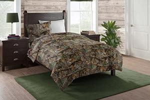 Northwest Realtree Edge Camo Bed in a Bag Set – 4-Piece Twin – Comforter, Pillowcase, Fitted Sheet, Flat Sheet – All Seasons Cabin Bedding