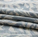 SLEEPBELLA Duvet Cover King Size, 600 Thread Count Cotton Beige & Bluish Grey Printed with Luxurious Leaves Pattern Reversible Botanical Comforter Cover Sets, Bedding Set 3Pcs (King, Beige Paisley)