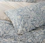 SLEEPBELLA Duvet Cover King Size, 600 Thread Count Cotton Beige & Bluish Grey Printed with Luxurious Leaves Pattern Reversible Botanical Comforter Cover Sets, Bedding Set 3Pcs (King, Beige Paisley)