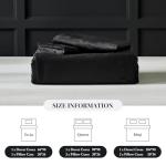 WARMDERN Black Flannel Velvet Duvet Cover King Size Duvet Cover Bedding Sets, 3pcs Ultra Soft Luxury Textured Modern Crystal Velvet Duvet Covers with Zipper Closure(Black, King)