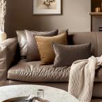 MIULEE Pack of 2 Decorative Velvet Throw Pillow Cover Soft Pillowcase Solid Square Cushion Case for Sofa Bedroom Car 20x20 Inch 50x50 Cm Dark Coffee