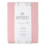 HonestBaby unisex-baby Classics Fitted Crib Sheets Set Standard Mattress, 100% Organic Cotton Baby Boys, Girls, Neutral, 1 Pack - Bright White, One Size