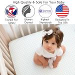 Sweet Jojo Designs 4-Piece Baby Crib Bedding Set (Woodland Deer Floral) for Girls, Infants/Nursery incl. Blanket, Fitted Sheet, Skirt, Diaper Stacker (Boho, Bohemian, Watercolor, Pink, Mint Green)