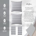 Eddie Bauer - Twin XL Sheet Set, Cotton Percale Bed Sheets, Crisp & Cool, Ideal Dorm Essentials (Ticking Stripe Light Blue, Twin XL)
