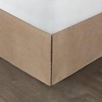 Greenland Home Burlap Bed Skirt, Natural, King