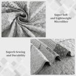 WONGS BEDDING 3 Pieces Quilt Set King Size, Grey Patchwork Quilt Set Bedding Set Bedspreads with 2 Pillowcases, Plaid Soft Lightweight Microfiber Bedding Sets for All Season(104"×90")