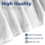 Martex Twin Ruffle Bed Skirt | Easy Fit Bed Skirts | Microfiber Bed Skirt | 15 Inch Drop | Hotel Quality Bedskirt | White