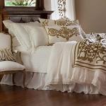 Simple&Opulence Belgian Linen Bed Skirt with Classic 14 inch Tailored Drop Dust Ruffle, Easy Fit Breathable Premium Natural Flax- Pleated White, Queen