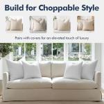 MIULEE 18x18 Pillow Inserts, Pack of 2 Down Feather Premium Throw Pillows with Cotton Fabric for Bed Couch Living Room Sofa