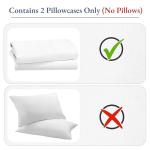 Heirloom Soft, Smooth & Thick Certified 800 Thread Count 100% Cotton Sateen is Superior to Egyptian Cotton Claims, 2 White Standard Pillowcases Fits Standard & Queen Size Pillows (Bright White)