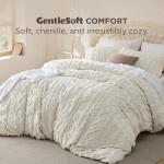 Bedsure Boho Kids Duvet Cover King Size（Duvet Insert/Comforter not Included - Tufted King Duvet Cover for All Seasons,Soft Shabby Chic Boho Bedding (Beige, 104" x 90")