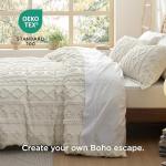 Bedsure Boho Kids Duvet Cover King Size（Duvet Insert/Comforter not Included - Tufted King Duvet Cover for All Seasons,Soft Shabby Chic Boho Bedding (Beige, 104" x 90")