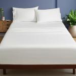 HYPREST 100% Egyptian Cotton Sheets Queen Size - 19 Inch Extra Deep Pocket Queen Sheets, 1200 Thread Count Long Staple Cotton White,Sateen Weave,Soft Durable&Hypoallergenic - 5 Star Hotel Luxury