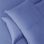 Hearth & Harbor Calm Blue Duvet Cover Queen Size - 3 Piece Queen Duvet Cover Set, Soft Double Brushed Queen Size Duvet Covers with Button Closure, 1 Duvet Cover 90x90 inches and 2 Pillow Shams