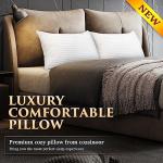COZSINOOR Bed Pillows for Sleeping Queen Size - Hotel Quality Set of 2 - Breathable Down Alternative Microfiber Filled for Back, Stomach, Side Sleepers, Cooling & Skin-Friendly