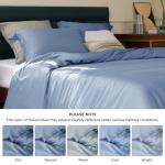 Bedsure Cooling Duvet Cover King Size - Moisture Wicking and Silky Eucalyptus Lyocell Cotton Hybrid Comforter Cover Set for Hot Sleeper - Buttery Soft and Breathable, Cooling Bedding Set, Slate Blue