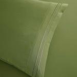 Clara Clark RV Queen Sheets, 6 Piece RV Sheets Set - Hotel Luxury Sheets for RV Bunks, Super Soft Bedding Set, Short Queen,Calla Green