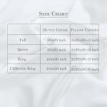 Dreamology White Duvet Cover Luxury Hotel-Quality 100% Cotton Sateen T300 Embroidered Duvet Cover with 2 Pillow Shams Hypoallergenic Button Closure 3 Pieces Duvet Covers Set, Comforter Not Included