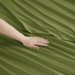 Clara Clark RV Queen Sheets, 6 Piece RV Sheets Set - Hotel Luxury Sheets for RV Bunks, Super Soft Bedding Set, Short Queen,Calla Green