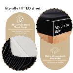Candoury Satin Sheets Full Size Bed Sheets Set 4 Pcs, Soft and Durable Pillowcase, Flat Sheet and Fitted Sheet, Hotel Luxury Silky Satin Sheets Set (Full, Black)