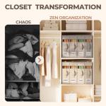 6Pack Sheet Organizers for Linen Closet - King/Queen Size Bedding Storage Boxes with Clear Window, Foldable & Dustproof Linen Organizer for Blankets & Sheet Sets,Grey
