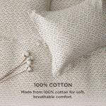 Bedsure Cotton Duvet Cover Queen Size - Waffle Weave Boho Textured Duvet Cover Set, Soft and Breathable Ripple Jacquard Bedding Set for All Seasons (Pink, Queen, 90"x90")