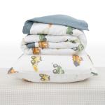 Little Unicorn Toddler Bedding 3-Piece Set | Super Soft & Breathable Muslin Fabric | for Convertible Cribs & Toddler Beds (Work Trucks)