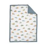 Little Unicorn Toddler Bedding 3-Piece Set | Super Soft & Breathable Muslin Fabric | for Convertible Cribs & Toddler Beds (Work Trucks)