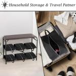 Shoe Bags for Travel, Set of 4 Pack Shoe Travel Bags for Packing, Large Waterproof Portable Travel Shoe Bag with Zipper Travel Essentials Women for and Men