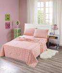 Softan Bed Sheet Set for Kids Girls, Full Size Kids Sheets Microfiber Fitted Sheet, Breathable & Silky Soft Feeling Sheet Set 4 PCs Pink Unicorn Full Bed Sheet