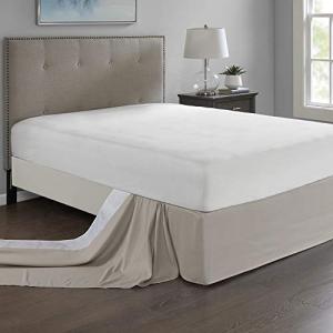 Madison Park Simple Fit Bedskirt, Khaki, Model:MP11-5368
