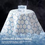 GROOSE Cooling Mattress Protector Queen, Waterproof Fitted Sheet Elasticized Mattress Pad Cover 8"-21" Deep Pocket Mattress Cover with Elastic Rubber Band（Q, 60"×80"）