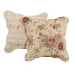 Greenland Home Antique Rose 100% Cotton Heirloom-Quality Quilt Set, 5-Piece Full/Queen, Ecru