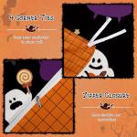 Halloween Duvet Cover Set Queen, 3 Pieces Ghost Pumpkin Halloween Themed Bedding Set with Pillowcases Witches Festival Decor Reversible Comforter Cover Zipper Closure (90''x90'')