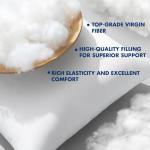 MIULEE 18x18 Pillow Inserts,Set of 4 100% Virgin Microfiber with Cotton Cover Throw Pillows for Couch Sofa and Bed