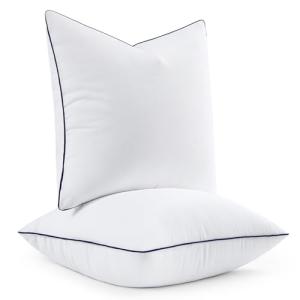 MIULEE 20x20 Pillow Inserts, Fluffy Down Alternative Filling Pack of 2 Ultra Soft Throw Pillows for Sofa Couch Bed