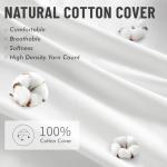 MIULEE 18x18 Pillow Inserts,Set of 4 100% Virgin Microfiber with Cotton Cover Throw Pillows for Couch Sofa and Bed