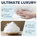 MIULEE 20x20 Pillow Inserts, Fluffy Down Alternative Filling Pack of 2 Ultra Soft Throw Pillows for Sofa Couch Bed