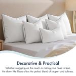 MIULEE 20x20 Pillow Inserts, Fluffy Down Alternative Filling Pack of 2 Ultra Soft Throw Pillows for Sofa Couch Bed