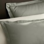 BOLL & BRANCH Signature Hemmed Duvet Set - King/Cal King, Sageleaf - Luxury 100% Organic Cotton - 1 Duvet Cover, 2 Shams - Buttery Soft, Hidden Closures