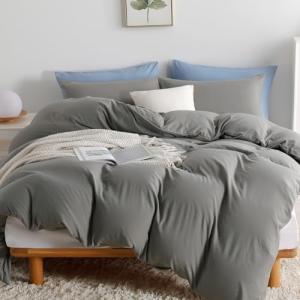 OAITE Duvet Cover,Protects and Covers Your Comforter/Duvet Insert,Luxury 100% Super Soft Microfiber,King Size,3 Piece Duvet Cover Set Includes 2 Pillow Shams