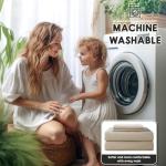SONORO KATE 100% French Pure Linen Sheets, Breathable and Durable Linen Queen Size Sheets, Anti-Tear Linen Bed Sheets, Machine Washable, 16 Inch Deep Pocket - 4 Piece (Natural Linen, Queen)